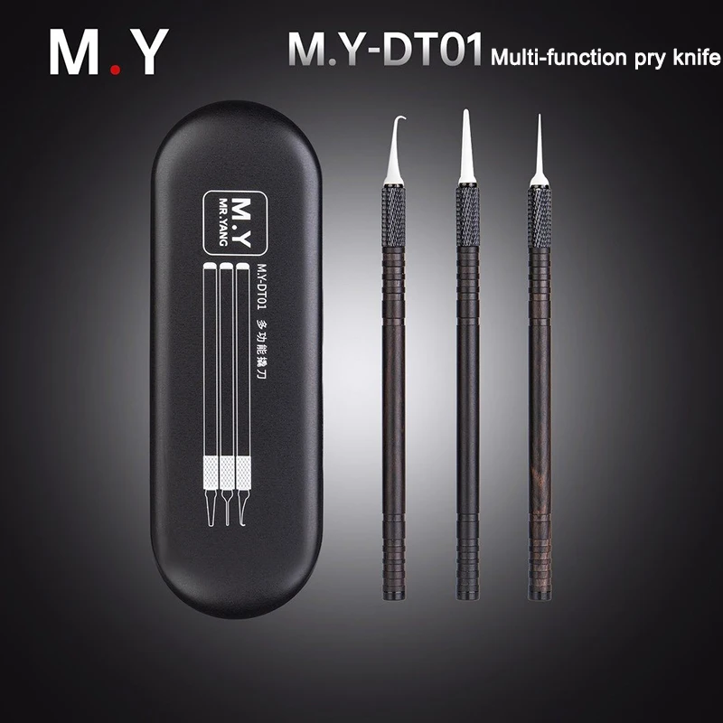 

YCS M.Y-DT01 Multi-function Pry Knife Blade Pry Hard Disk IC Chip/CPU Pry Blade Glue Removal Scraping Screen Dismantling Blade