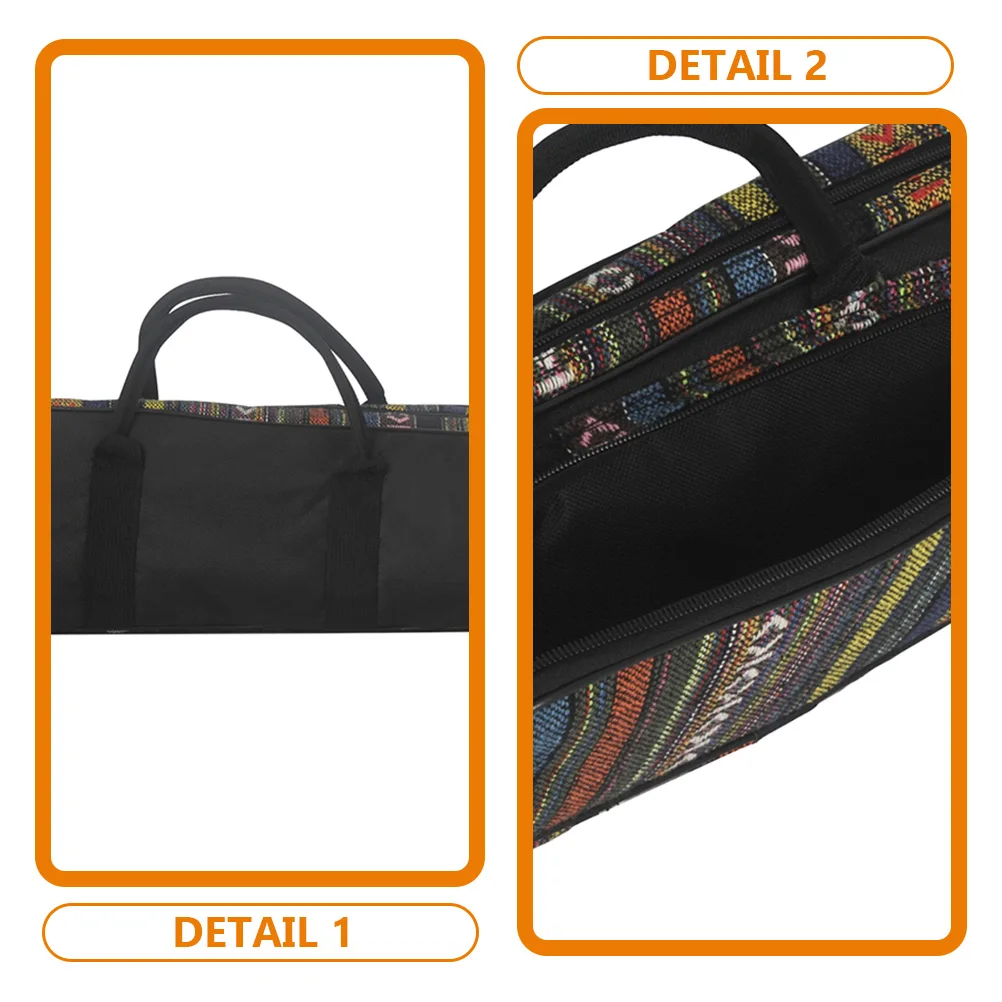 

Ethnic Style Trumpet Bag Small Portable Musical Instrument Storage Case Side Pocket Multi Functional Carry Holder Padded Design