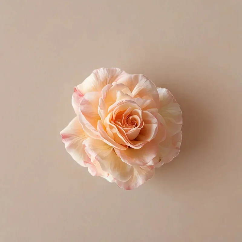 Average Size Peony Flower Candle Mold - Realistic Peony Flower Design, With a Soft Peach Pink Color, - for Candles, Soap, Silico