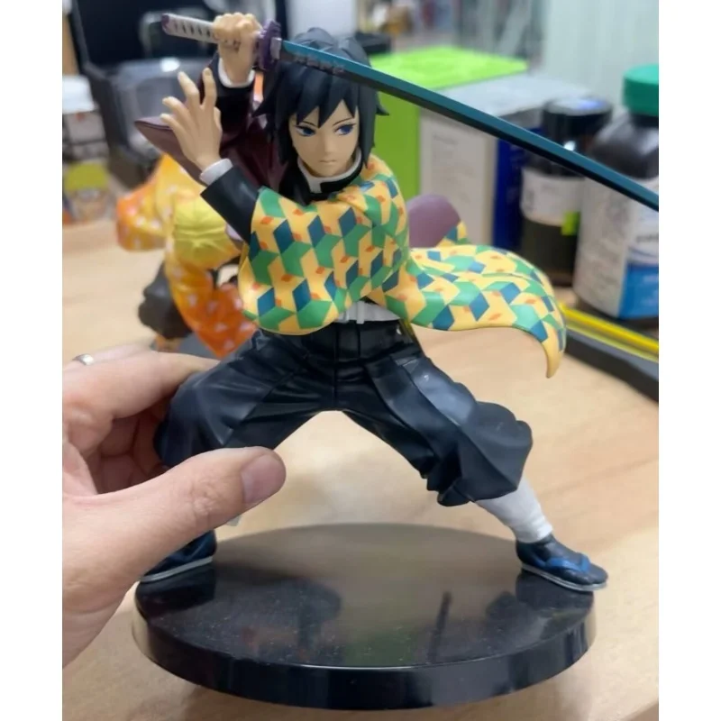 Genuine In Stock Demon Slayer Anime Figurines Maximatic Tomioka Giyuu Anime Figures 17cm Statue Collectible Model Toys