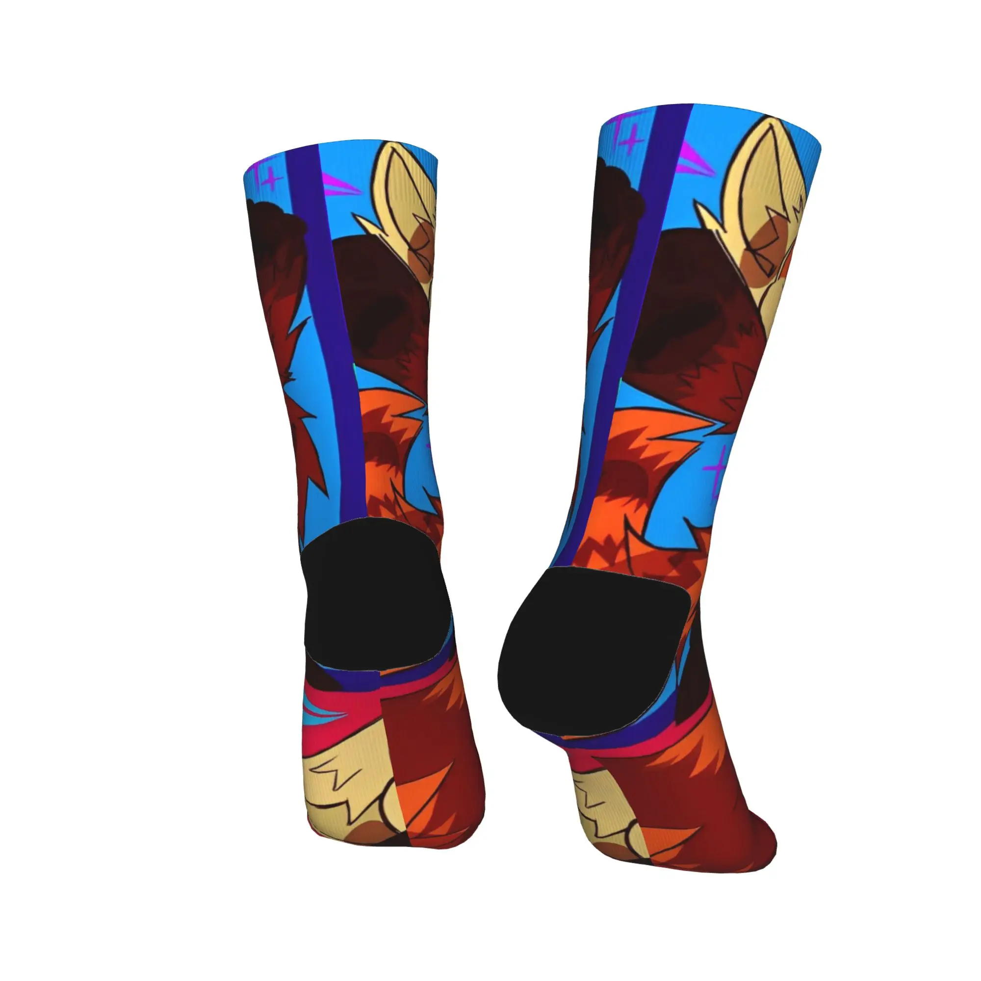 Meias masculinas girando vermelho bonito urso meias antibacterianas meias macias outono novidade padrão meias ao ar livre