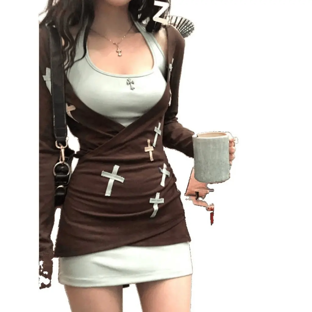 Women's Skirt Suit Autumn Fashion Set Combo of Top And Skirt for Office And Business Casual Wear