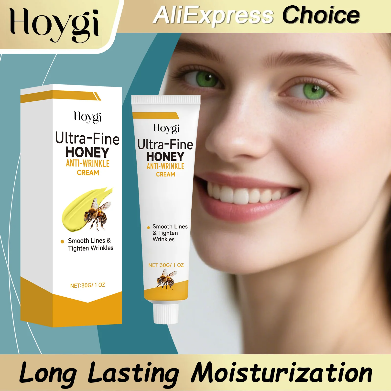 

Крем для лица HOYGI с пчелиным ядом для мгновенного лифтинга: глубоко проникающий, укрепляющий, увлажняющий, с гиалуроновой кислотой, нежное увлажнение