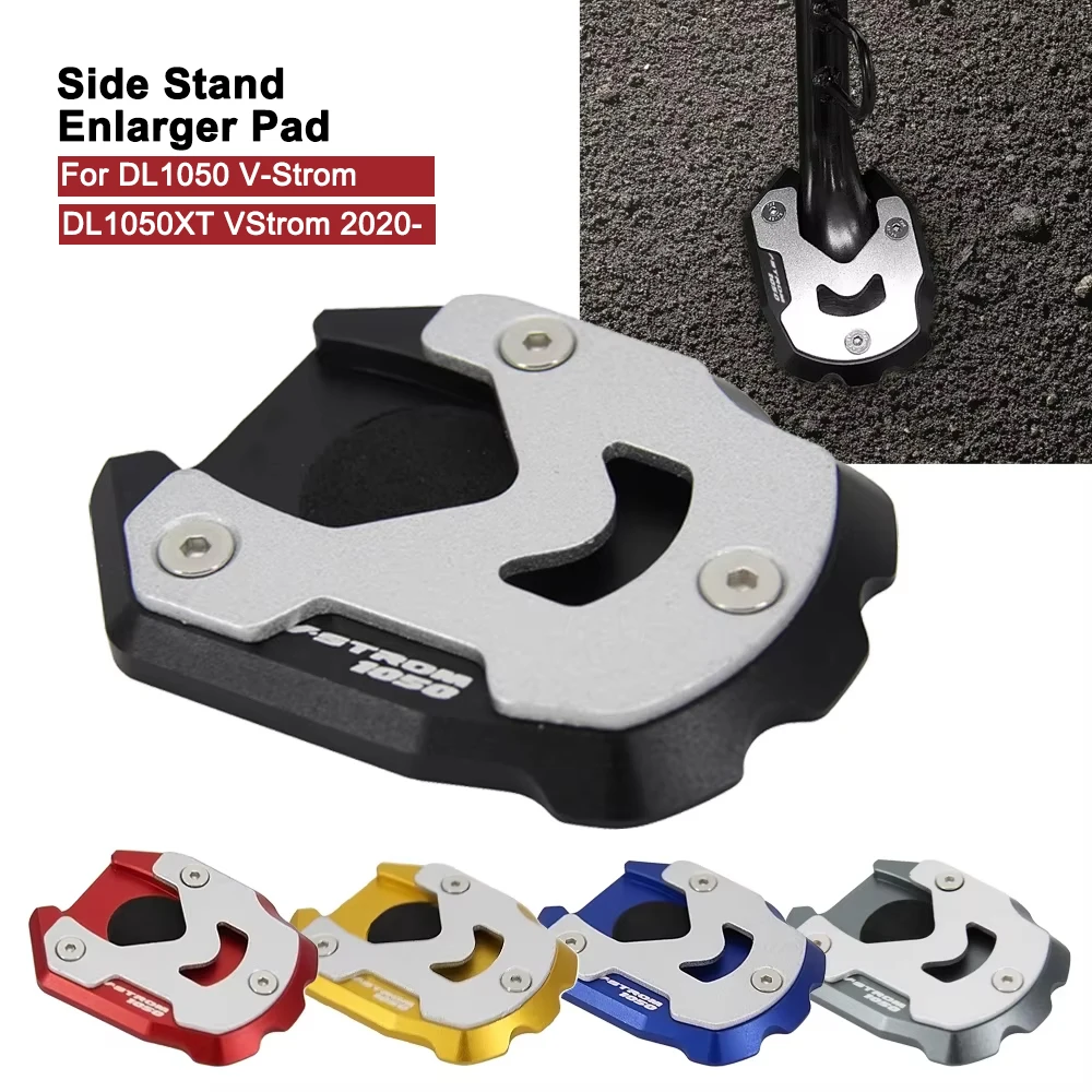 

Motorcycle Accessories Kickstand Sidestand Stand Extension Enlarger Pad CNC For SUZUKI DL1050 V-Strom DL1050XT VStrom 2020-