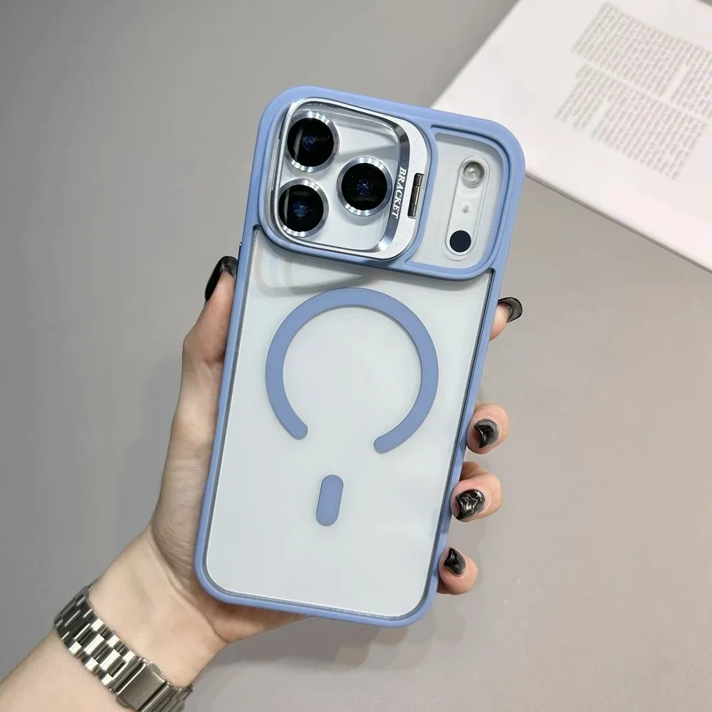 Armor Metallständer für MagSafe Handyhülle für iPhone 18 Pro 17 16 15 14 13 12 Pro Max Plus Magnetische Kabellose Ladung Harte Hülle – Detail 1