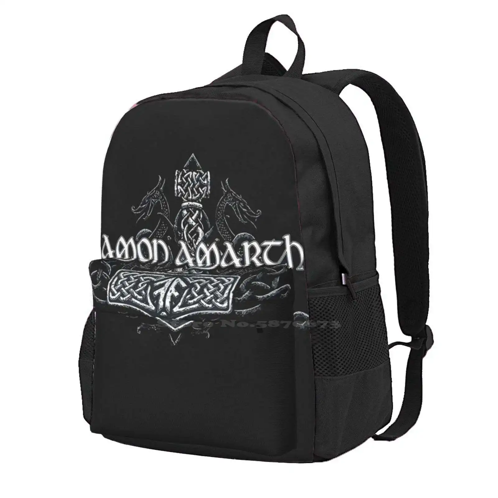 Mochilas escolares de viaje con logotipo de Amon Amarth para hombres, mujeres y adolescentes