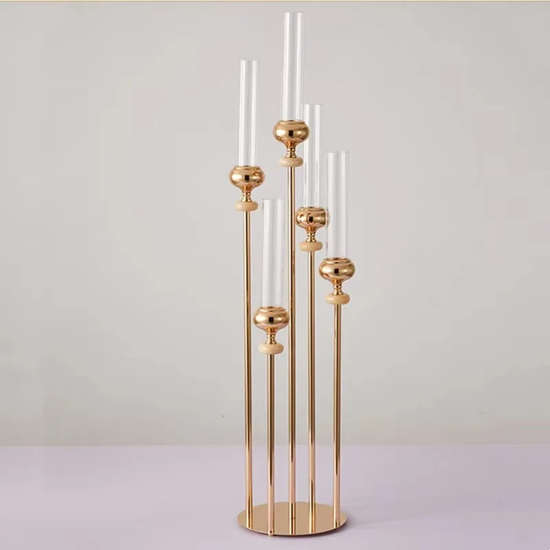 5 Arm Gold Wedding Anniversary Decorations Simple Wedding Table Decorations