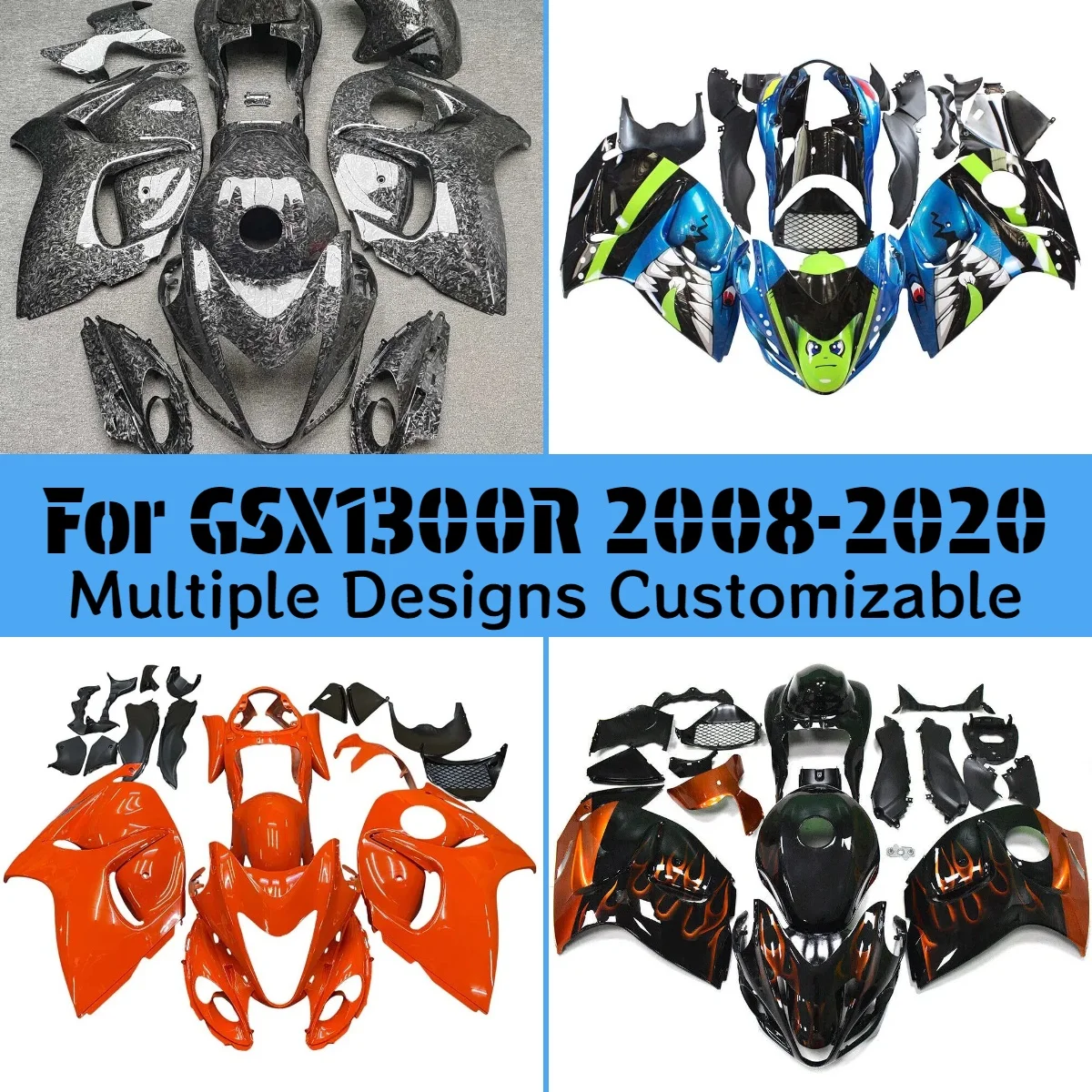 

Fairing Kit for GSX1300R 2008-2020 Carbon Fibre Motorcycle Customized Body Parts Fairings GSX 1300R 08-20