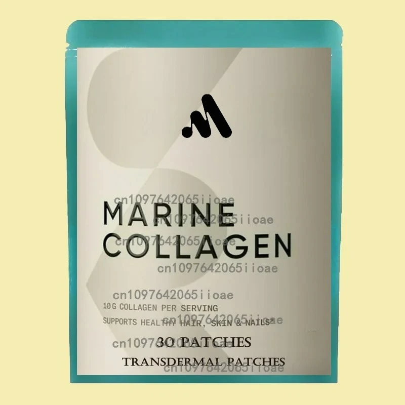 30-лестящие морские коллагеновые трансплеевые пластыри с биотином, реверектролольной кожей волос, антивозрастной кожей