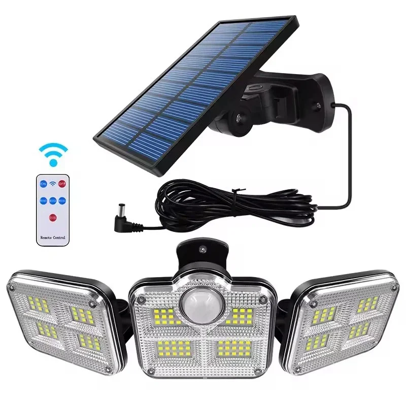 

Nice 122leds Solar Light IP65 Waterproof Outdoor Indoor Solar Garden Lamp With Adjustable Head Wide Lighting Angle With 3 Mode
