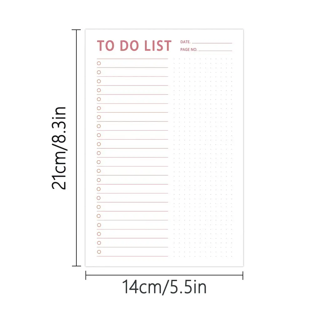 1pc, A5 Tear-Off Notepad, 50 Sheets of 100gsm Thick Paper, 8.3x5.5 inches, Pink Series, For Planning, Memo Pad, Note Pad