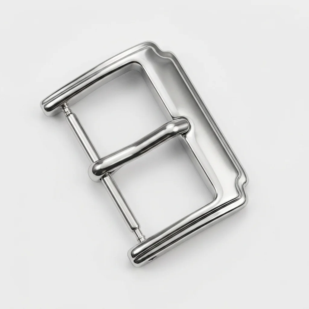 Polished Watch Buckle 16mm 18mm 20mm 22mm Solid Stainless Steel Pin Clasp for Leather Strap Elegant Replacement Parts - view 5