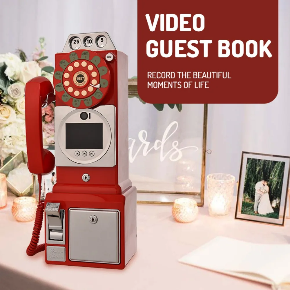 Vintage Wedding Video Guest Book Blessings Video Phone Check-in Machine Electronics