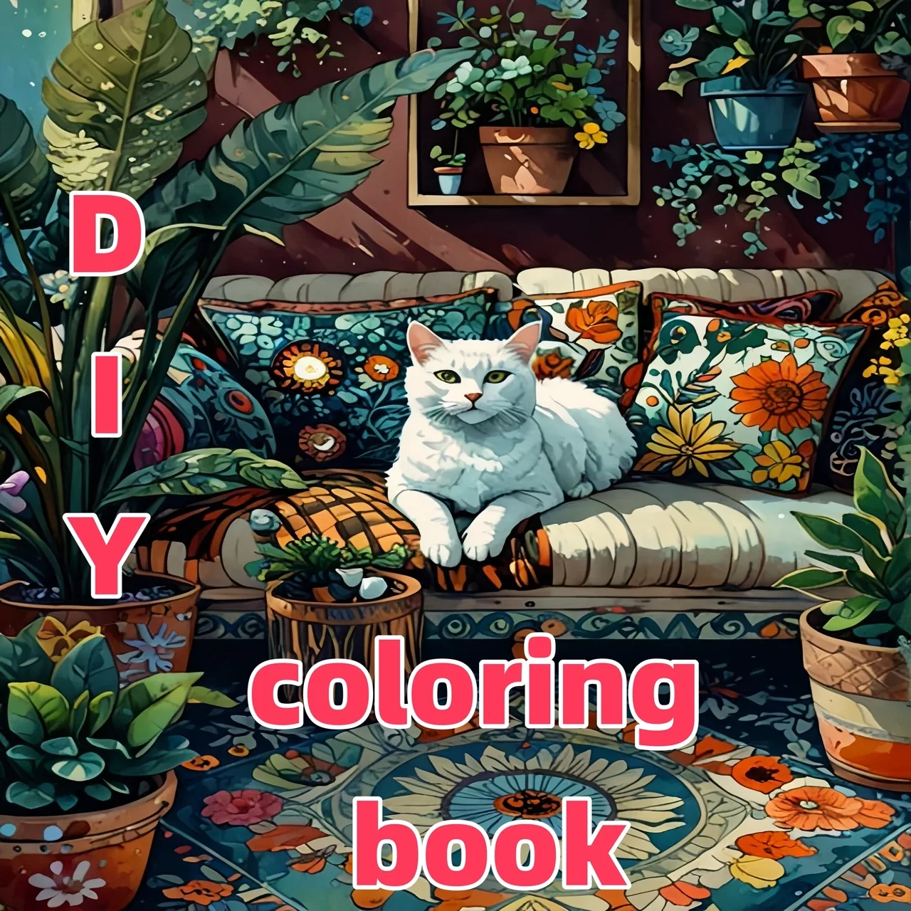 

Абстрактная геометрия: книжка-раскраска для взрослых для релаксации — 30 страниц, 20x20 см / 8x8 дюймов