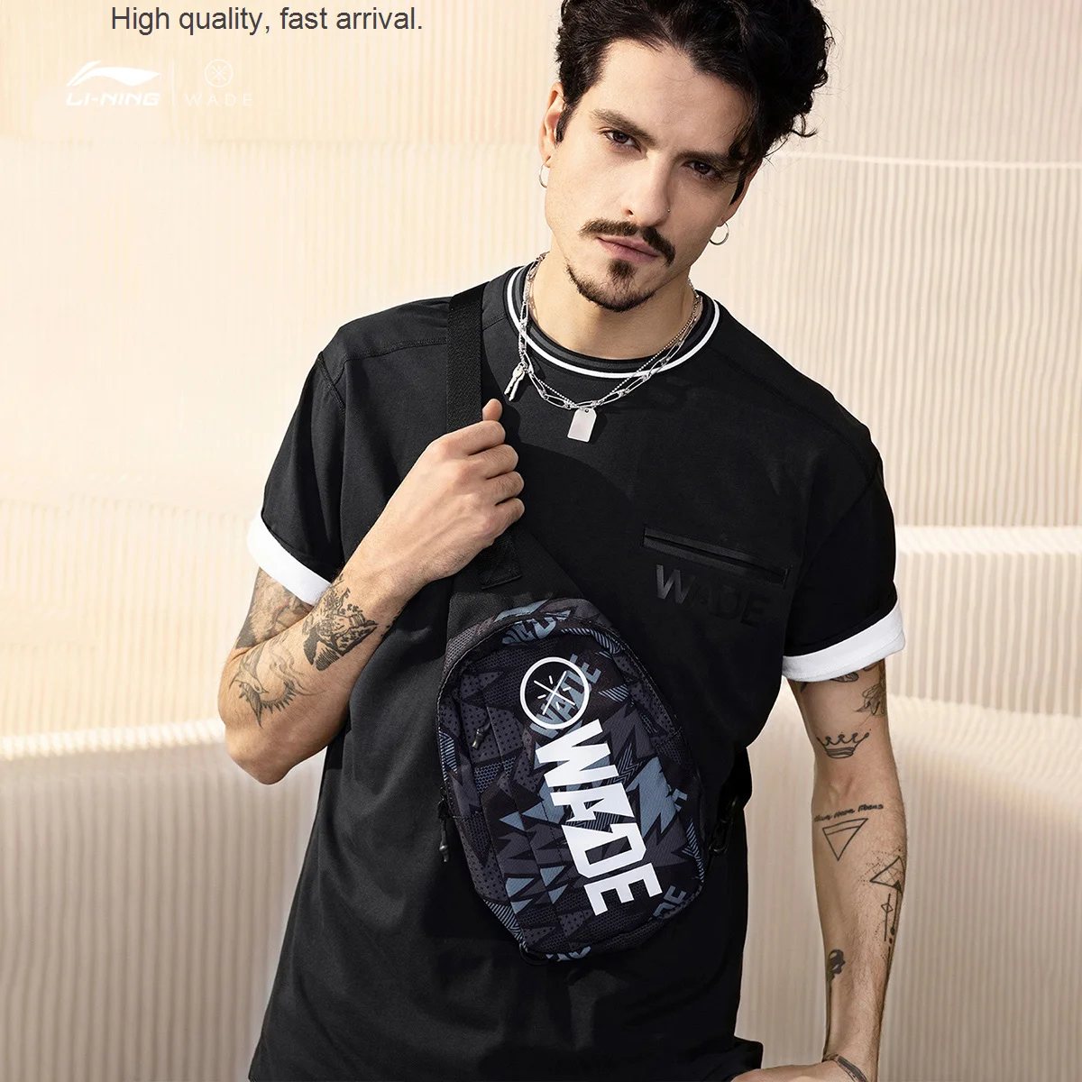 Crossbody Shoulder Bag Bag Men's and Women's Bags Backpack Spring and Autumn New Sports Bag Leisure Bag Waist Bag