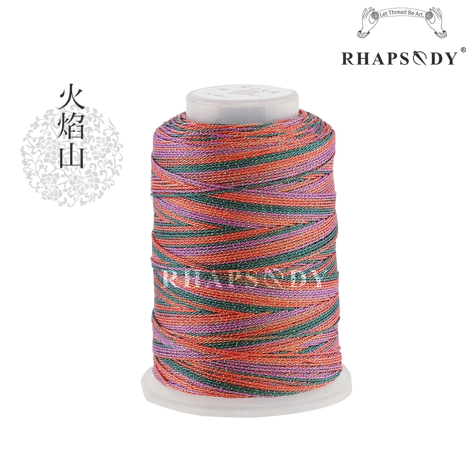 Rhapsody Glitzer-Metallic-Polyesterfaden, 6 Fäden, 29, gemischte Farben, zum Nähen, für DIY-Projekte, zum Weben, für Freundschaftsbänder und zum Zopfen. – Detail 27