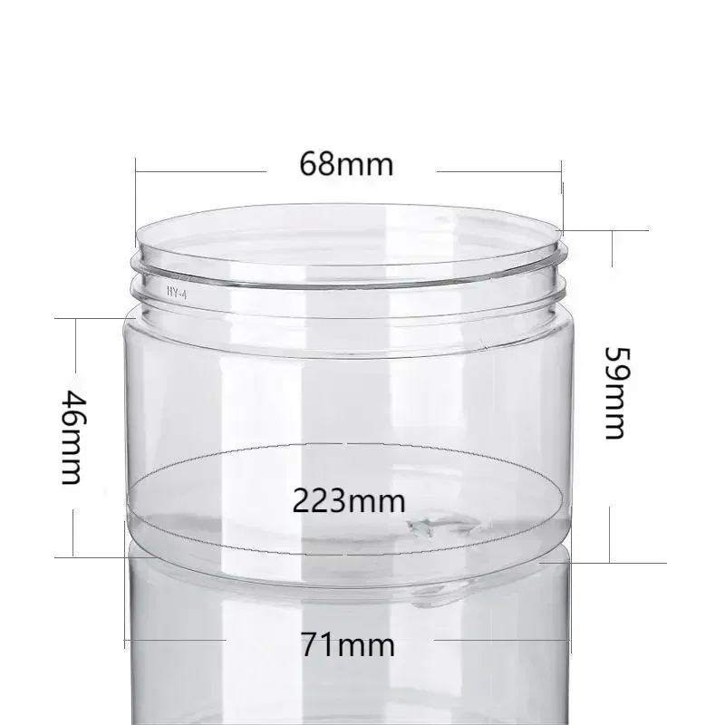 20pcs 150ml Empty Plastic Clear Jars With Lid Makeup Cosmetic Containers Travel Bottle Face Cream Sample Container Storage Jar