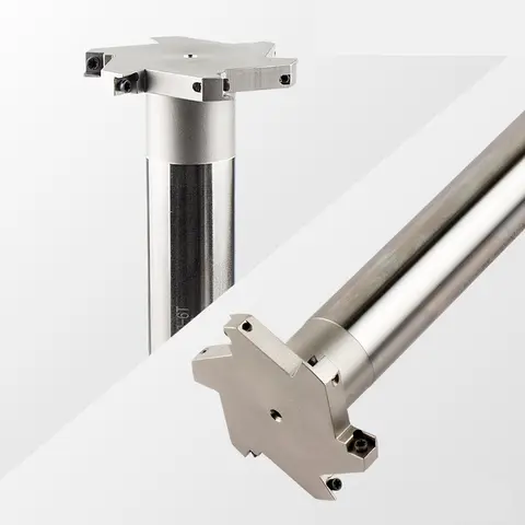CNC T-groove milling cutter Rod HTS MTS series slotting three sided milling cutter Rod T-shaped milling cutter shank Slot 8mm