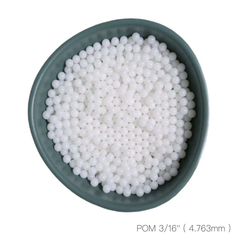 3/16'' ( 4.763mm ) Delrin Polyoxymethylene ( POM ) / Celcon Solid Plastic Balls for Ball Valves and Bearings