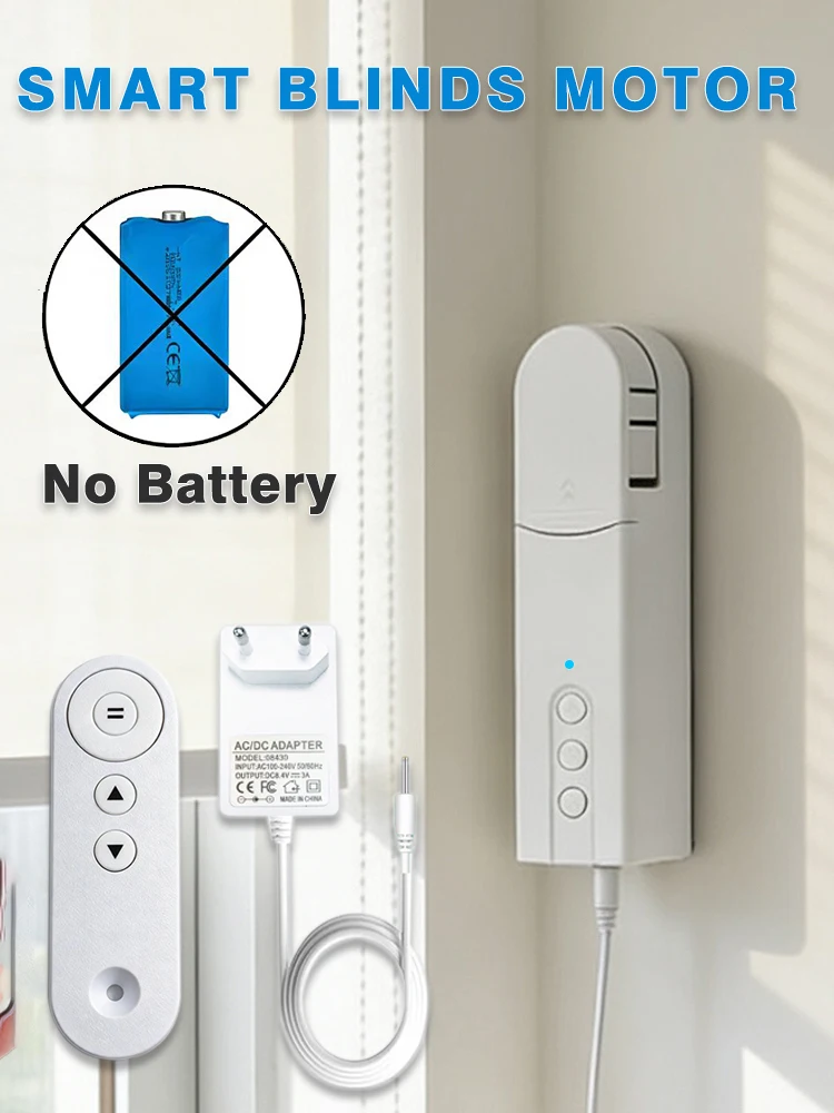 Tuya Wifi/Zigbee slimme elektrische gordijn- en jaloezieën motor met RF-afstandsbediening, APP-bediening, Alexa, Google Assistent en Alice - afbeelding 2