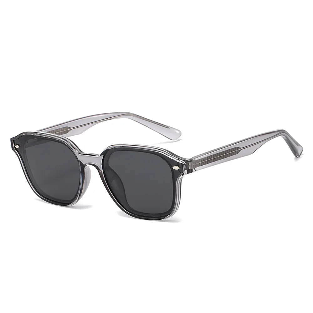 2025, quadratische polarisierte Sonnenbrille für Damen und Herren, TAC-Nieten, Metallkern-Sonnenschutz, UV400, für Urlaub, Reisen