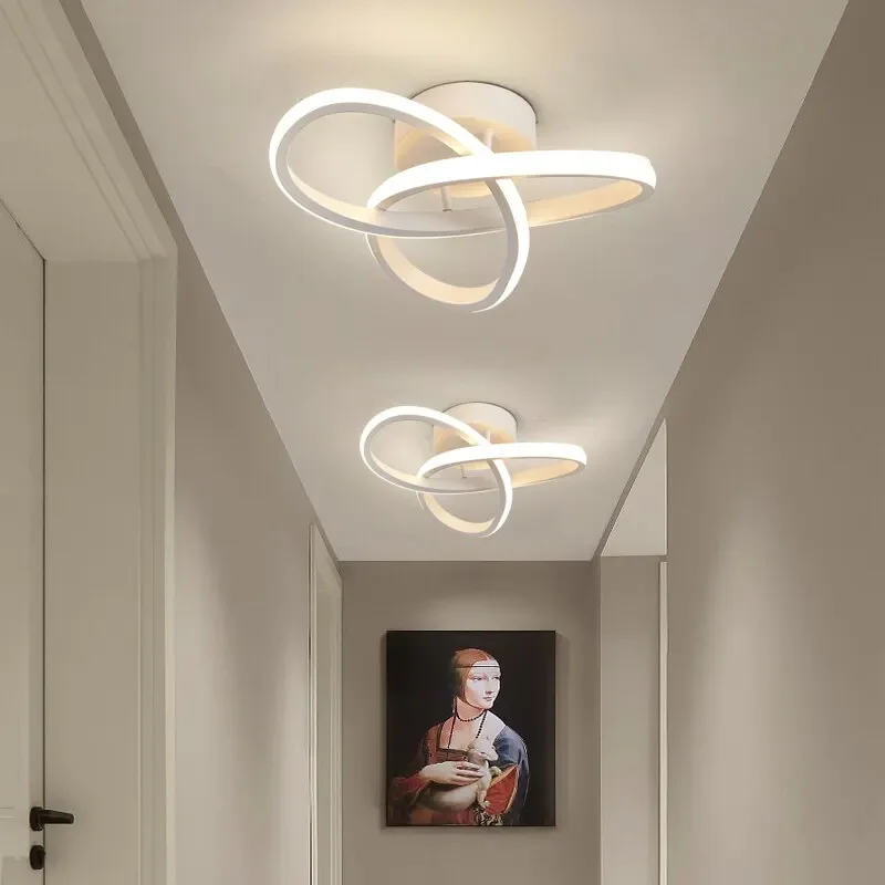 LED Modern Style Ceiling Lamp Household Chandelier Three Colors Lamp Bedroom Light Surface Installation Dining Room Lamp