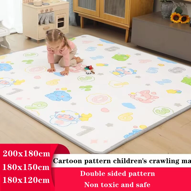 

2 thickness options Crawling Carpet Baby Play Mat Blanket Children Rug for Kids 5 Size Options Toys Soft Activity Game Floor