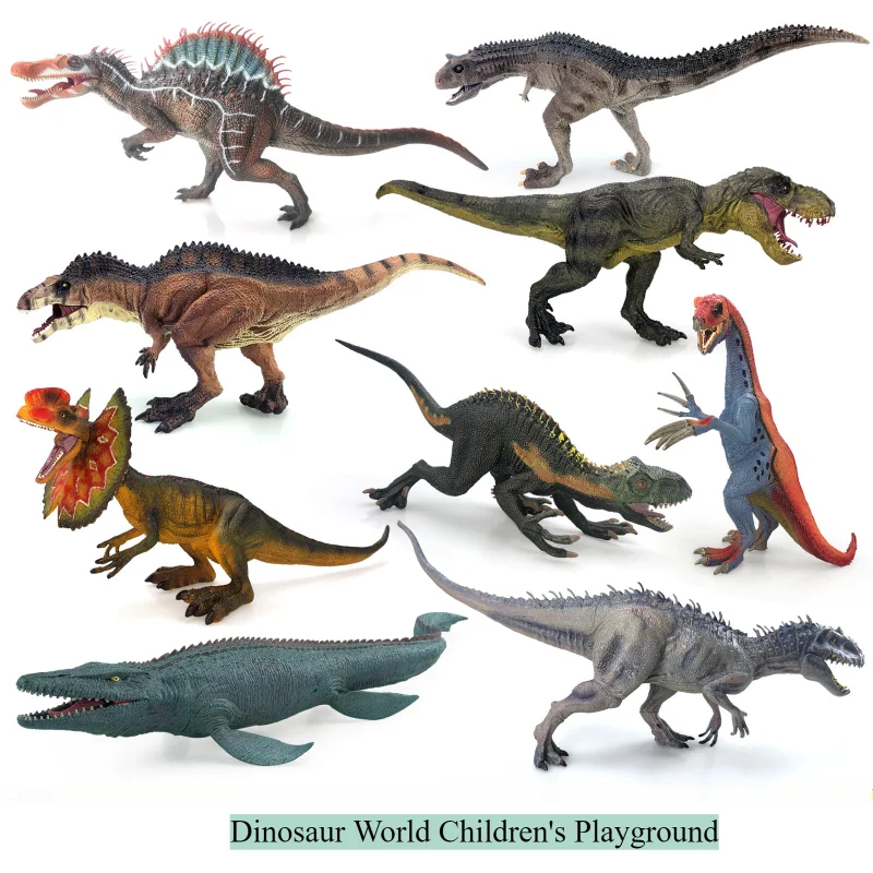 High Quality PVC Jurassic Dinosaurs World Action Figures Tyrannosaurus Brachiosaurus Rex Model Toy For Children Christmas Gifts