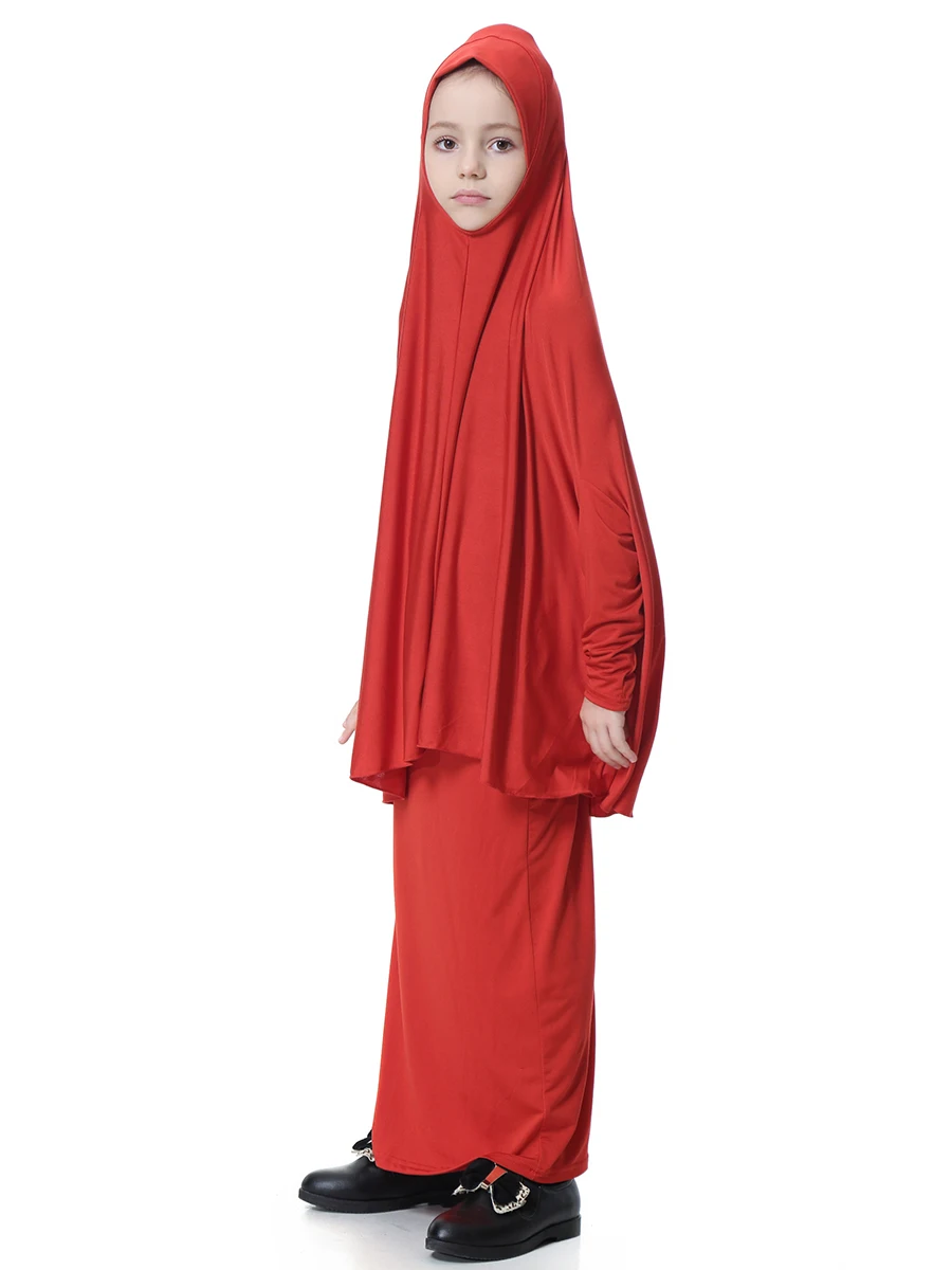 

Традиционное мусульманское детское платье-химар, абайя, исламский большой хиджаб, бурка, длинные юбки, арабские шали, головной платок, молитвенный халат, этническая одежда