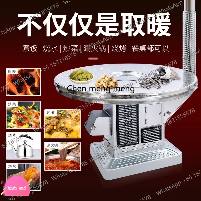 

D5556 Rural Heating Stoves in Winter Patio Heaters Cooking Barbecue Grill with Ovens Firewood Stoves Outdoor Heating Varmekilde