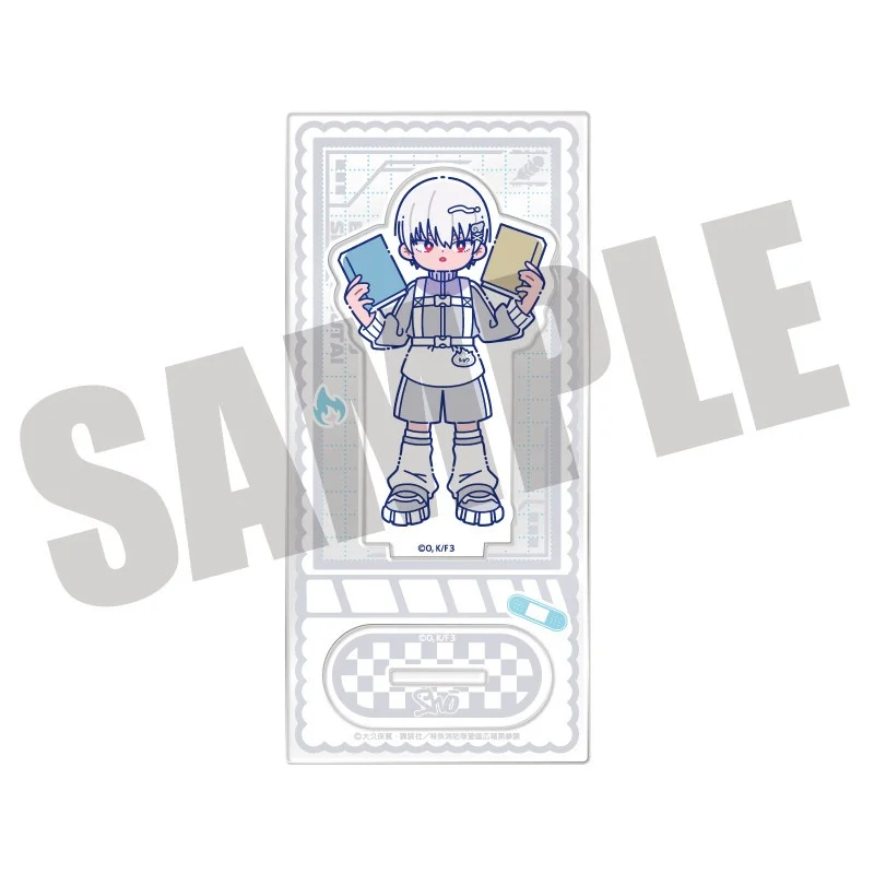 Anime Fire Force Cleaning Series Q-Style Shinra Kusakabe Arthur Boyle Acrylic Stand Model Plate Keychains Desk Decorations