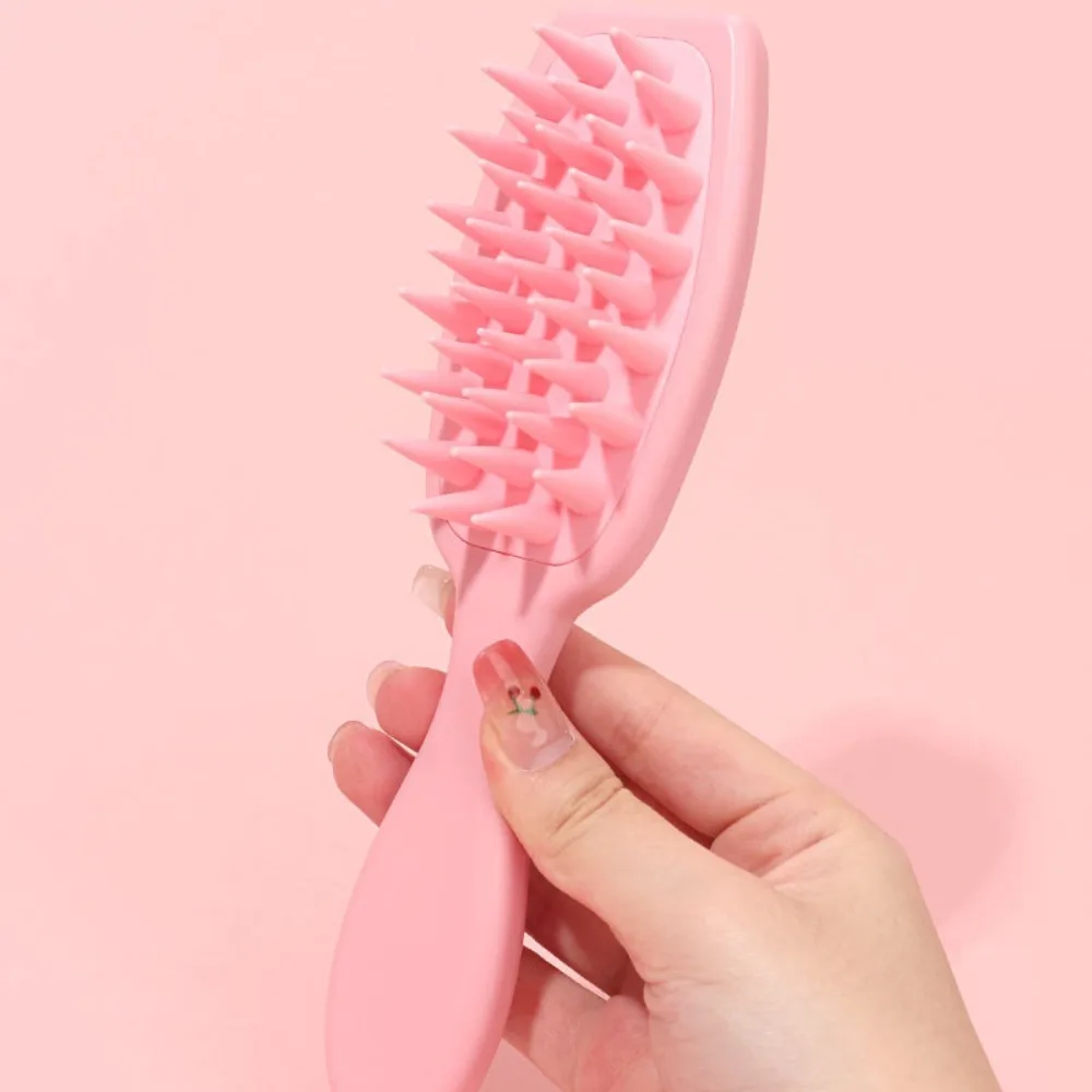 Soft Extended Handle Massage Comb Clean Scalp Reduce Hair Loss Beauty Hair Tool Reduce Fatigue Shower Brush Women