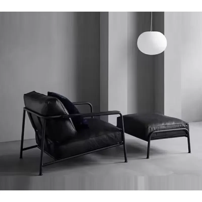 Nordic Nap Leathaire Relax Recliner Ergonomic Lobster Rocking Chair With Free Footrest