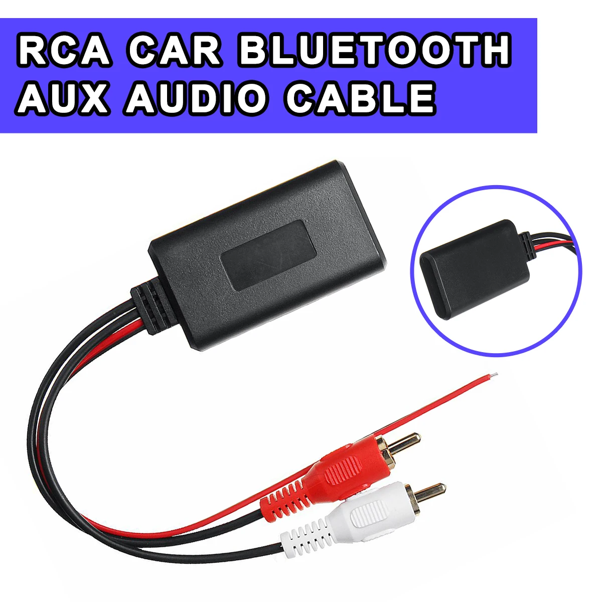 

for Truck Auto Universal Car bluetooth Wireless Connection Adapter for Stereo with 2 RCA AUX IN Music Audio Input Wireless Cable