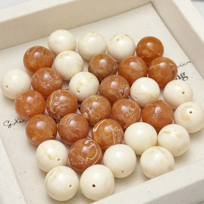 

Изготовление ювелирных изделий своими руками, 50 шт./лот, 16 мм, цветной принт, геометрия, круглая форма, смоляные бусины с прямым отверстием, подходят для аксессуаров для одежды