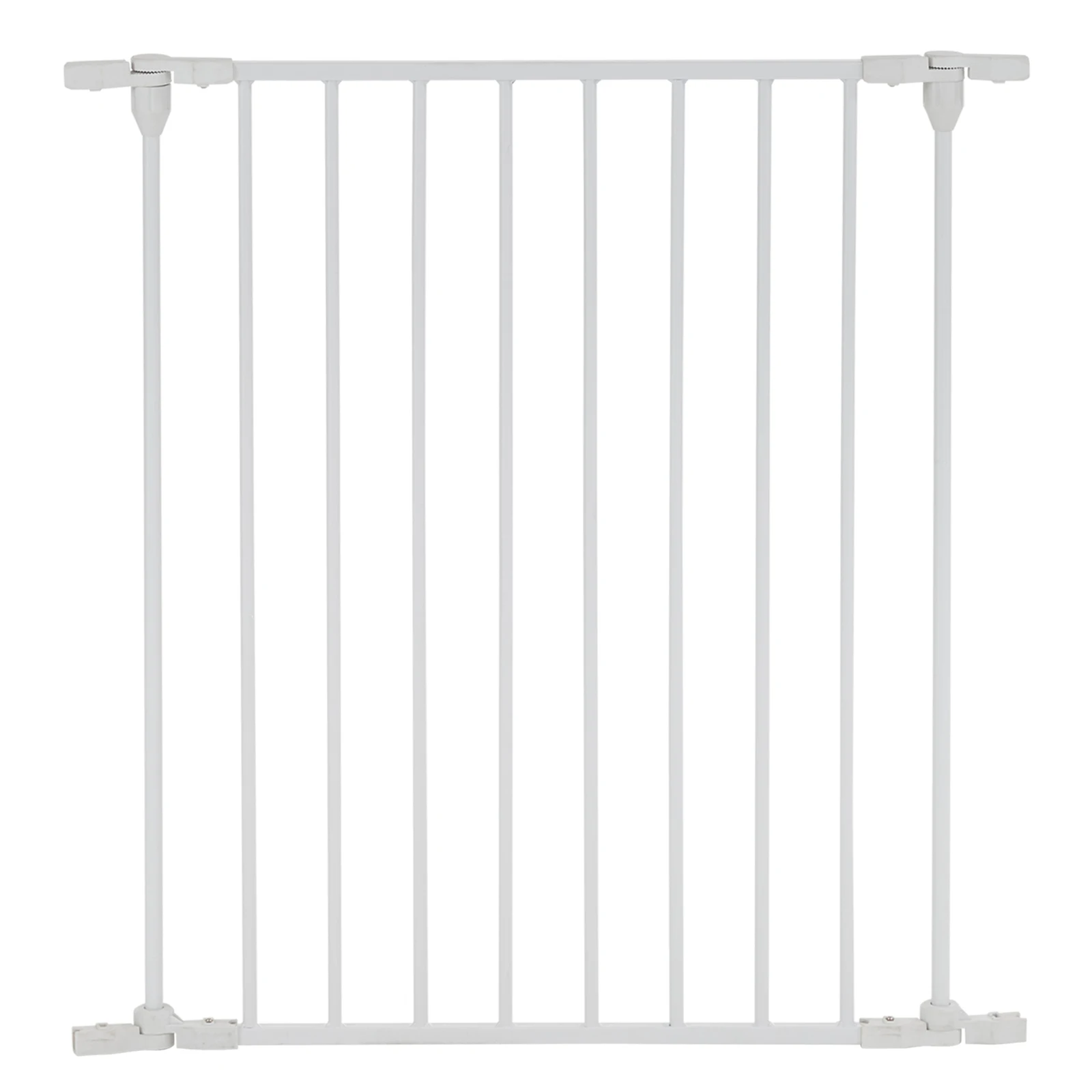 1 Piece Side Extension Fireplace Fence Metal With Buckle 70*80*2cm White Suitable For Pet Fence Garden