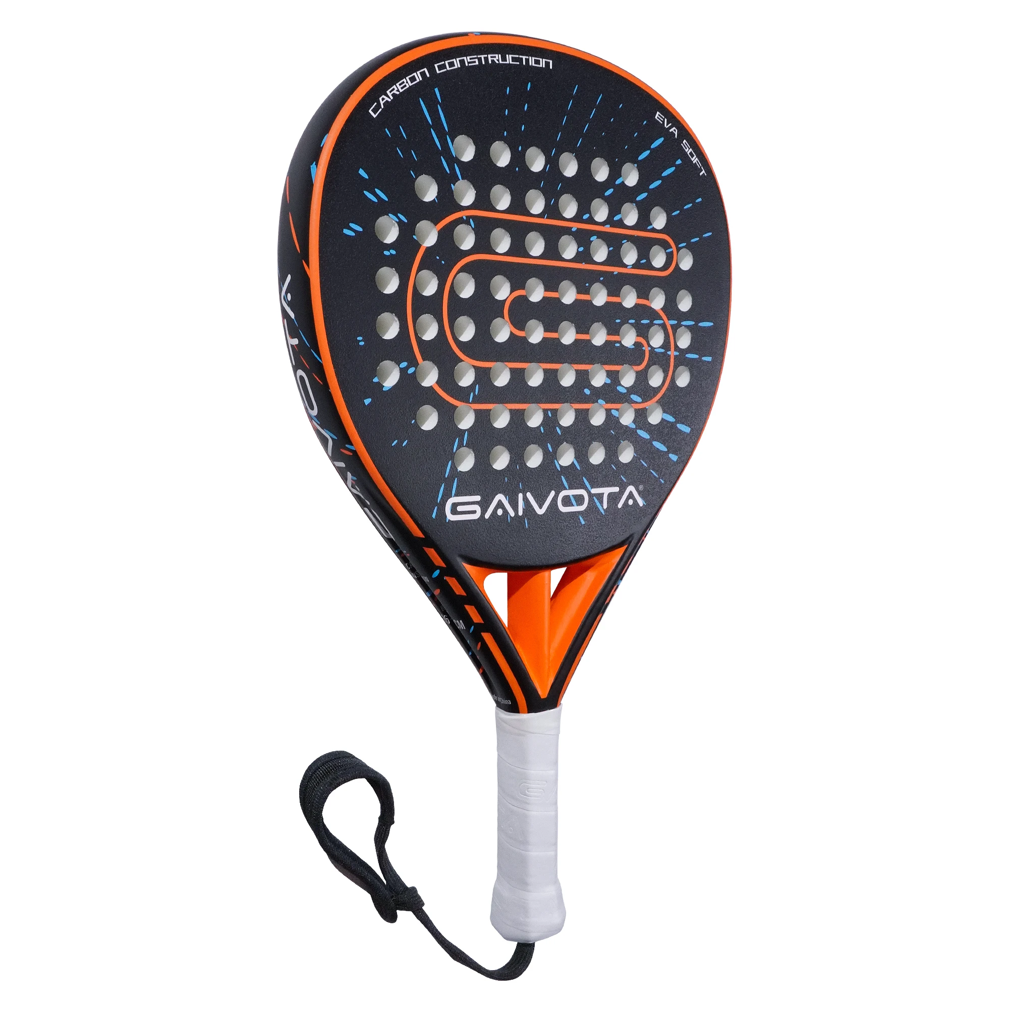 GAIVOTA 2025 Padel tennis racket carbon fiber surface treatment with EVA memory flexible foam core Padel tennis racket lightweig