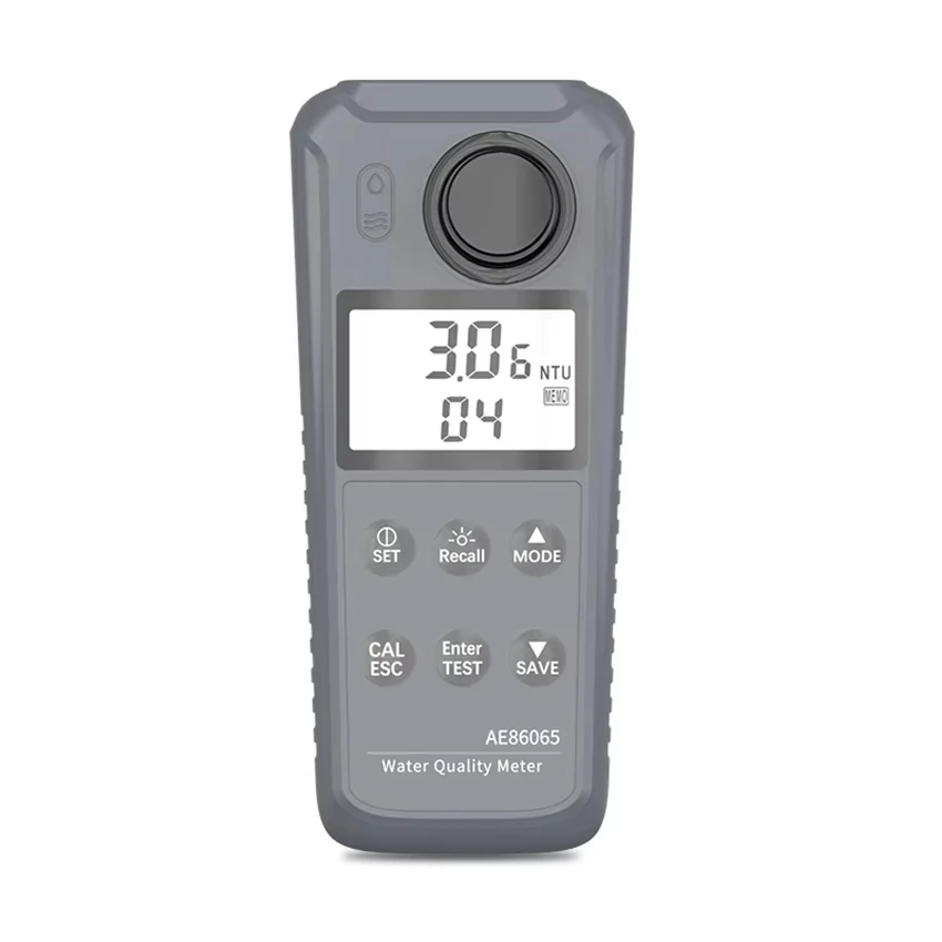 

Portable turbidimeter AE86065 Digital turbidity meter tester range 0.00~1000NTU 5S