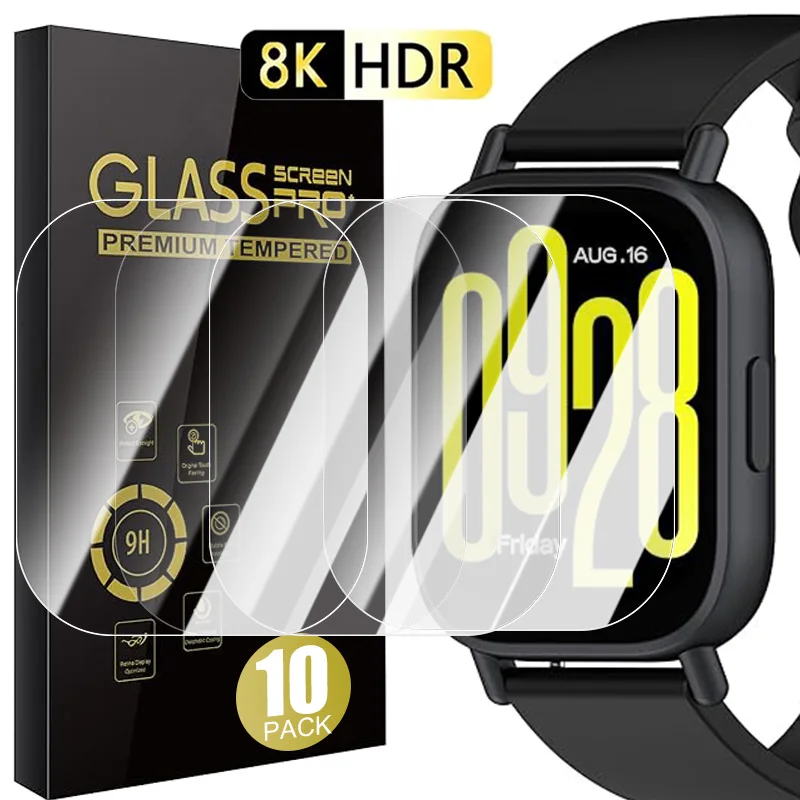 10/5/1Pack Tempered Glass For Redmi Watch 5 Lite Active Screen Protectors HD Anti-scratch Films for Mi Redmi Watch5 Active Cover