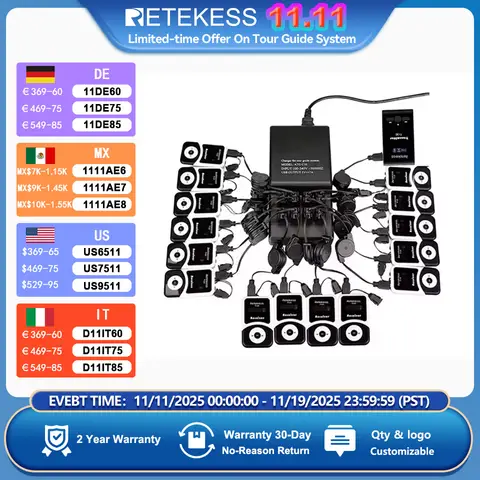 Wireless Tour Guide System T130 T131 retekess