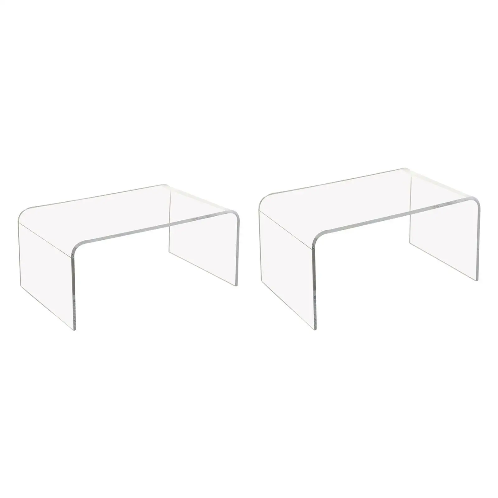 

Acrylic Coffee Table Multiuse Acrylic Furniture Modern End Table Japanese Floor Table for Office Living Room Porch Family Garden