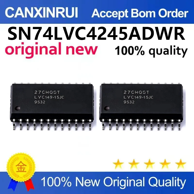 （5pcs-100pcs）Original genuine SN74LVC4245ADWR SOIC-24 tri state output eight bus transceiver chip