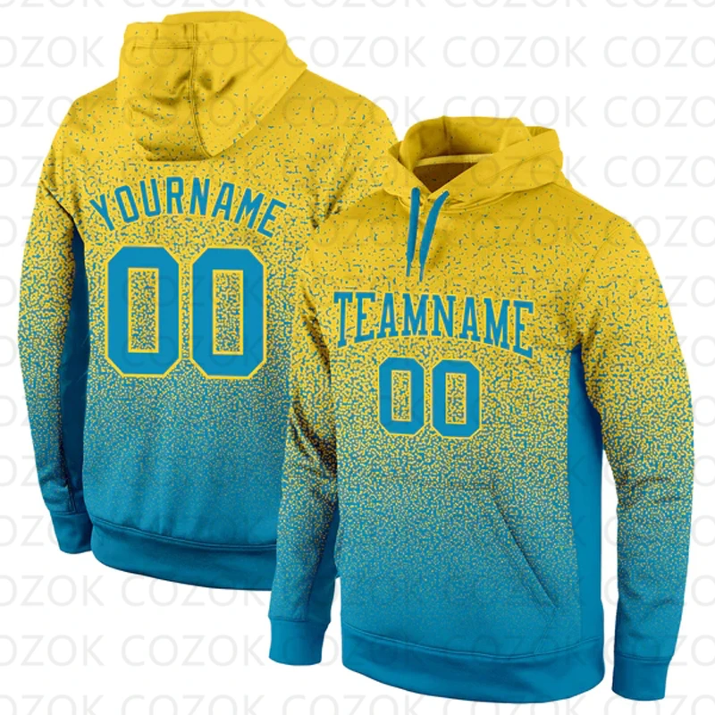 Customized Hoodies Yellow Dot Colour Jersey 3D Printed  Unisex Pullovers Hoodie Casual Sweatshirts
