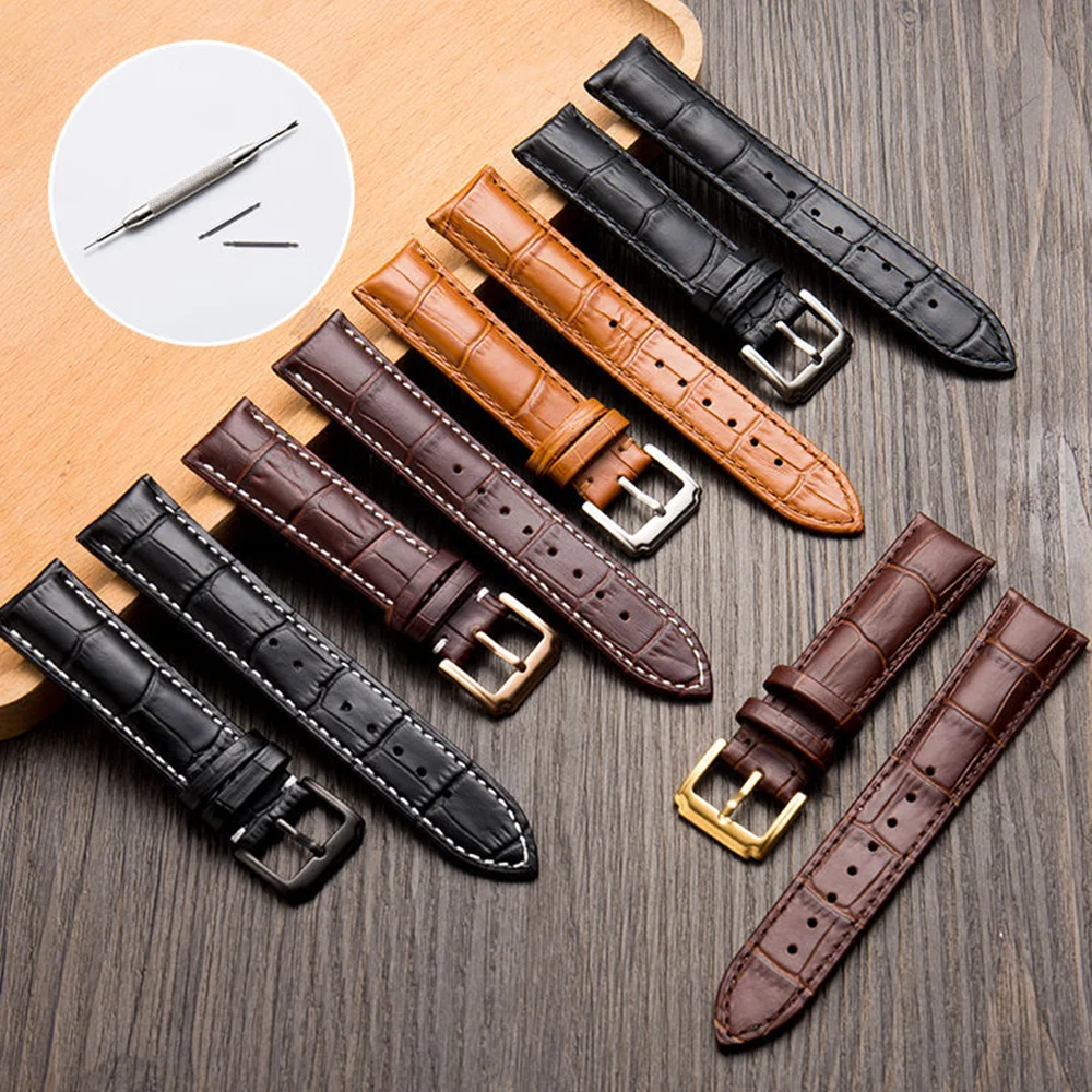 

Suitable For Rolex And DW Watch Straps Women's Watch Straps Men's Top Layer Leather Watch Straps Color Options