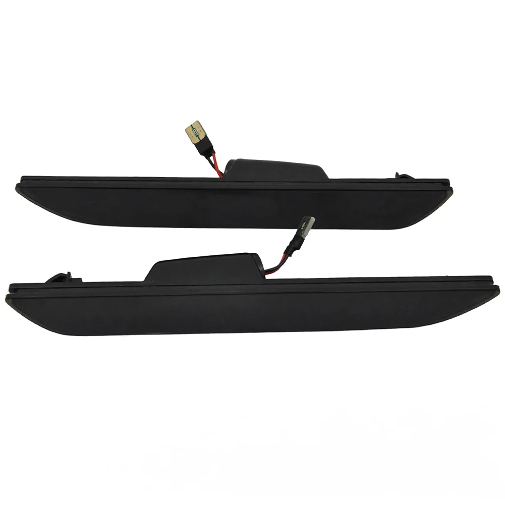 

WF-Smoked Lens LED Rear Side Marker Lamps B/ Red Horse logo LED Lights For 15-up Ford Mustang Replace OEM Back Sidemarker Lamp