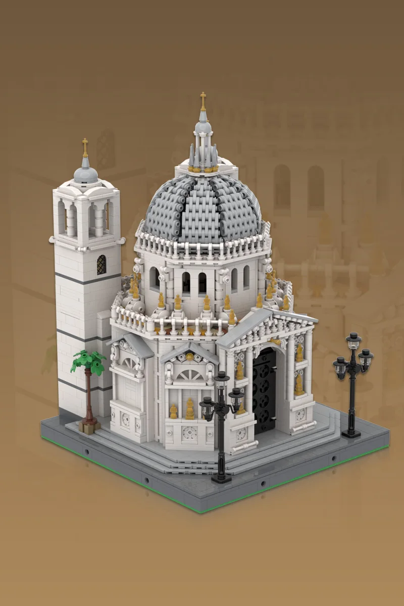 Gobricks MOC Basilica di Santa Maria Della blocs de construction modèle allemand Architecture médiévale briques assemblage jouets enfants cadeau
