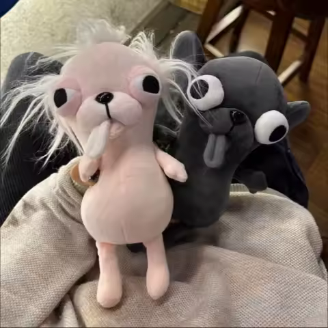 Room Decor Stuffed Animals Chihuahua Keychain Pendant Puppy Pet Stuffed Chihuahua Doll Realistic Weird Cute Chihuahua