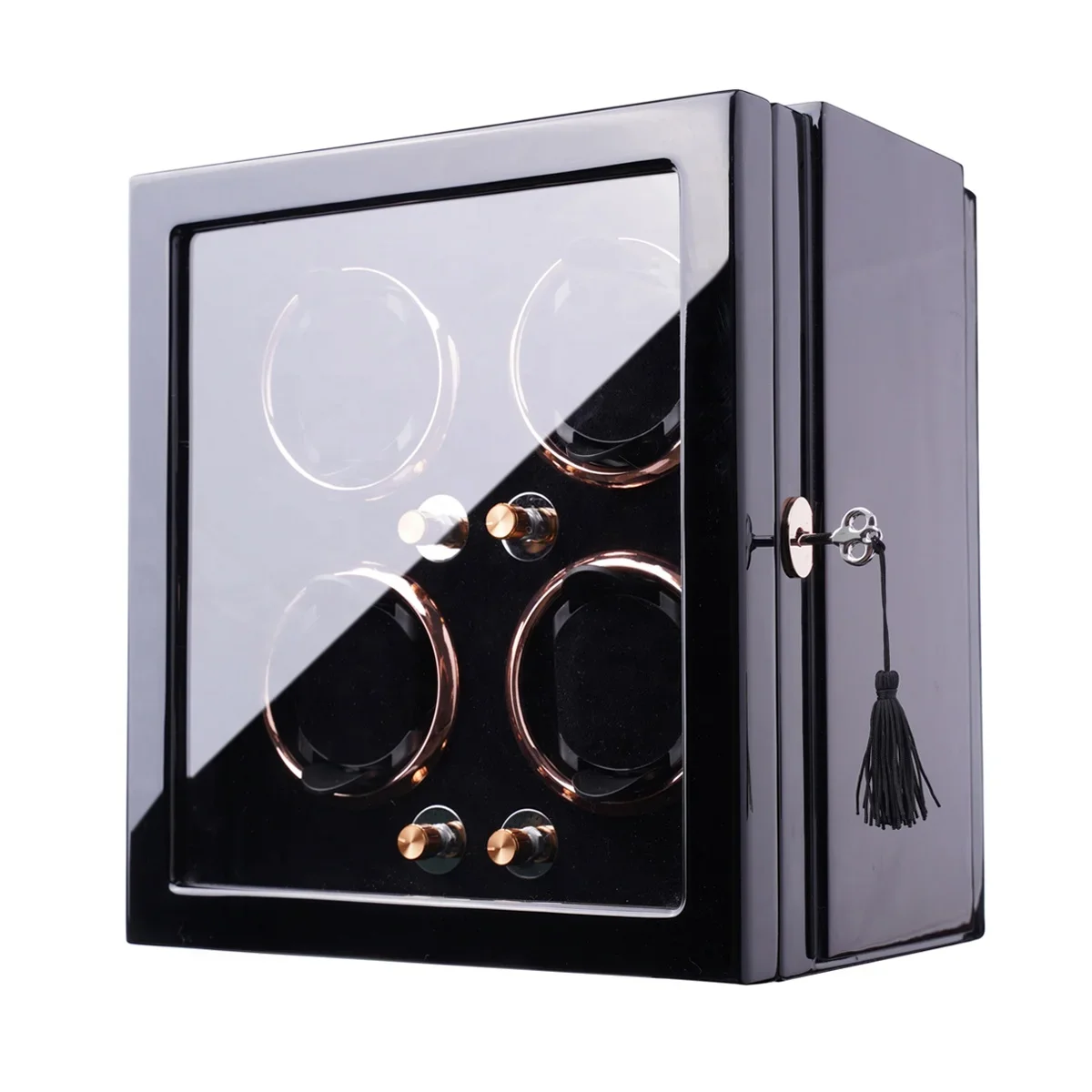 High Quality Mabuchi Motor Watch Winder Box Luxury Smart Remote Control 4 Slots Fingerprint Automatic Watch Winder