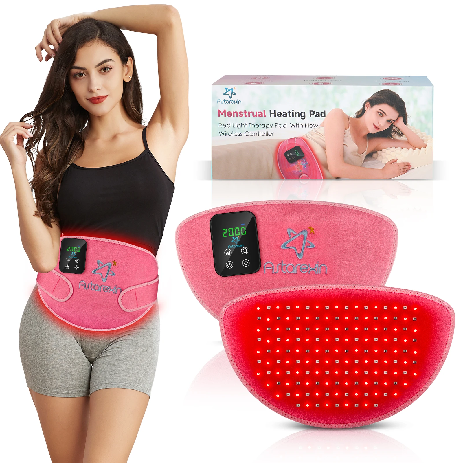 Astarexin Red Light Infrared Therapy Heating Pad