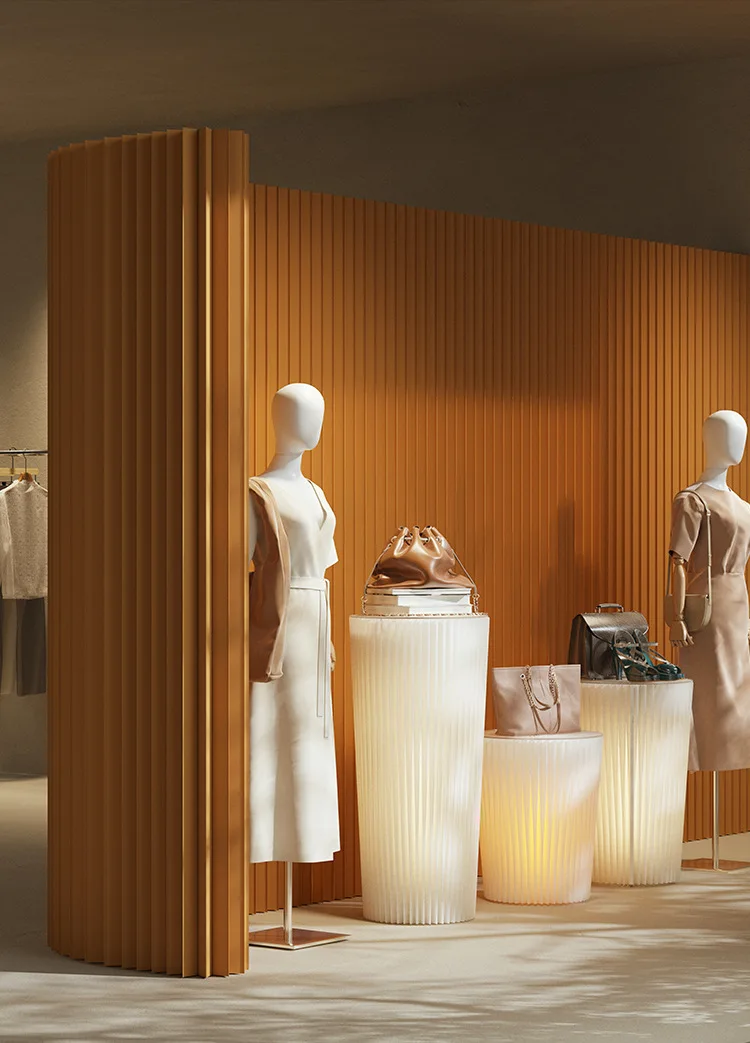 

Cylinder Display Cabinet Shelf Figure Lighting Display Shelf Cabinet Ornament Commercial Display Visualizer